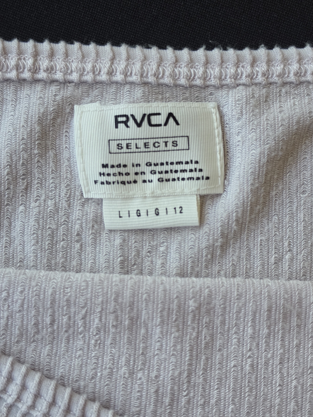 2 RVCA Ribbed Square-Neck Crop Tank Tops - Picture 3 of 6